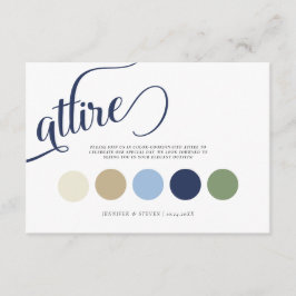 Elegant Navy Blue Tulip Hochzeitskleid Begleitkarte