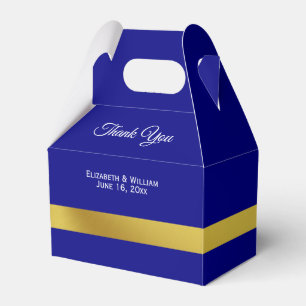 Elegant Navy Blue und Gold Vielen Dank Geschenkschachtel