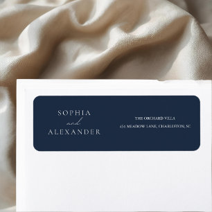 Elegant Navy Blue Wedding