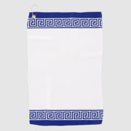 Elegant Navy Blue & White Golfhandtuch