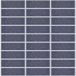Elegant Navy Blush Wedding Guest Address Labels