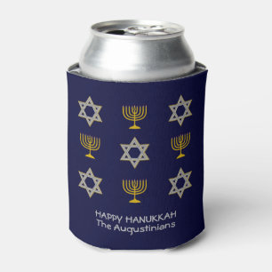 Elegant Navy Custom Hanukkah Dosenkühler