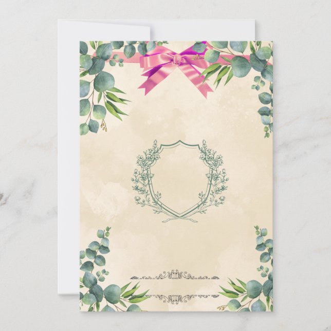 Elegant Neutral Wedding Invitation Design Einladung (Vorderseite)