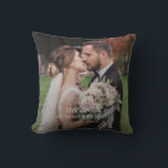 Elegant New Couple Wedding Foto Monogram Kissen<br><div class="desc">Tauchen Sie ein in die Schönheit Ihrer Lieblingsmomente,  die auf einem Kissen zum Leben erweckt werden. Ob es sich um ein herzliches Familienportrait,  eine atemberaubende Landschaft oder eine Momentaufnahme eines besonderen Anlasses handelt,  unsere maßgeschneiderten Drucke erfassen das Wesen Ihrer Erinnerungen</div>