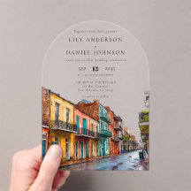 Elegant New Orleans Watercolor Wedding Arch