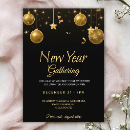 Elegant new year gathering party Invitation Einladung