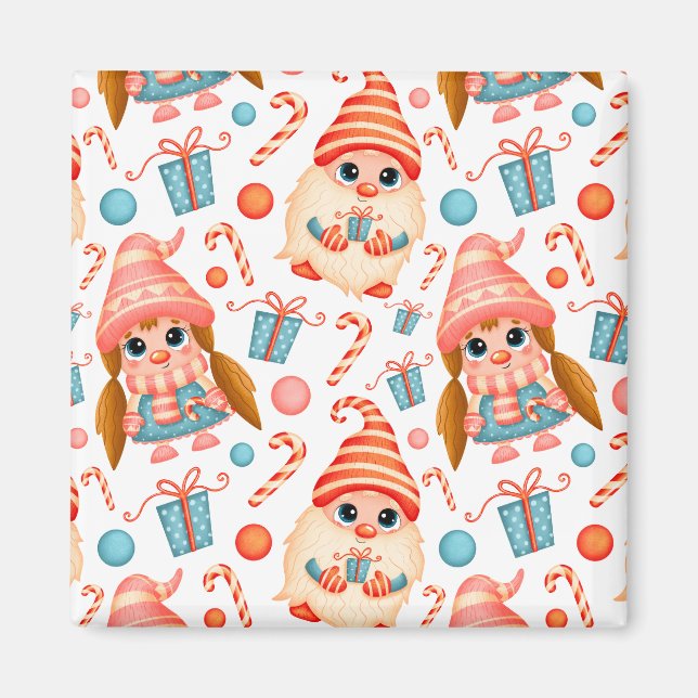 Elegant niedlich Frohe Weihnachten Magnet (Vorne)