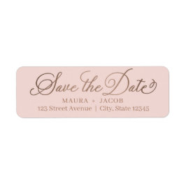 Elegant Nuptial Save the Date Address Label