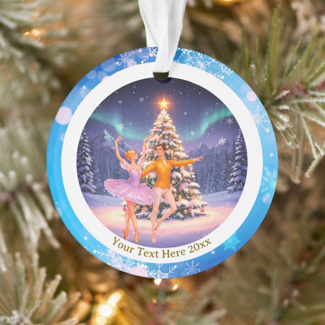 Elegant Nutcracker Ballet Christmas Ballerina Gift Ornament (Baum)