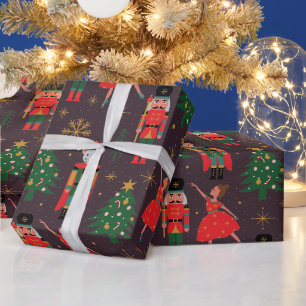 Elegant Nutcracker Weihnachten Geschenkpapier