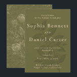 Elegant Olive Green Tulip Botanical Wedding Einladung<br><div class="desc">A timeless wedding invitation featuring an elegant olive green background with delicate vintage tulip botanical illustrations. Refined gold foil typography highlights the couple’s names while maintaining a minimalist and romantic layout. Inspired by classic European garden estates, this design is perfect for elegant outdoor weddings, vineyard ceremonies, and botanical garden celebrations....</div>