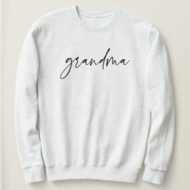 Elegant Oma Script Typografy Oma Geschenke Sweatshirt