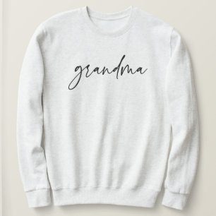 Elegant Oma Script Typografy Oma Geschenke Sweatshirt