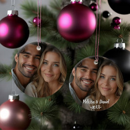 Elegant One Foto Liebe Valentine Keramik Ornament