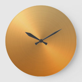 Elegant Orange bis Gold Ombre Gradient Große Wanduhr