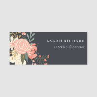 Elegant Orange Blush Black Green Ambrosia Floral