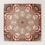 Elegant Orange Peach Floral Jigsaw Puzzle<br><div class="desc">Schönes elegantes Orange Peach Floral Jigsaw Puzzle</div>