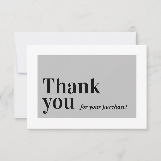 ELEGANT ORDER INSERT Business danke (Vorderseite)