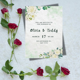 Elegant Organic Modern Wedding Invitation Einladung