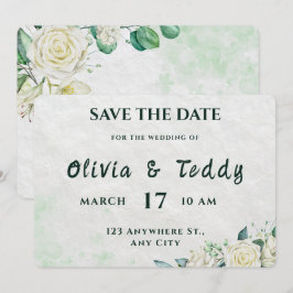 Elegant Organic Modern Wedding Save The Date