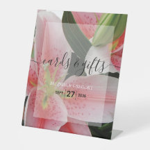 Elegant Oriental Lilies Wedding Cards & Gifts