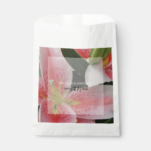 Elegant Oriental Lilies Wedding Geschenktütchen