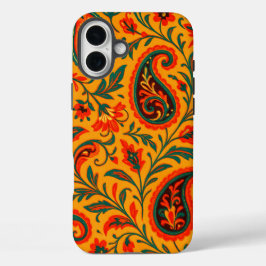Elegant Paisley Floral Pattern iPhone 16 Plus Hülle