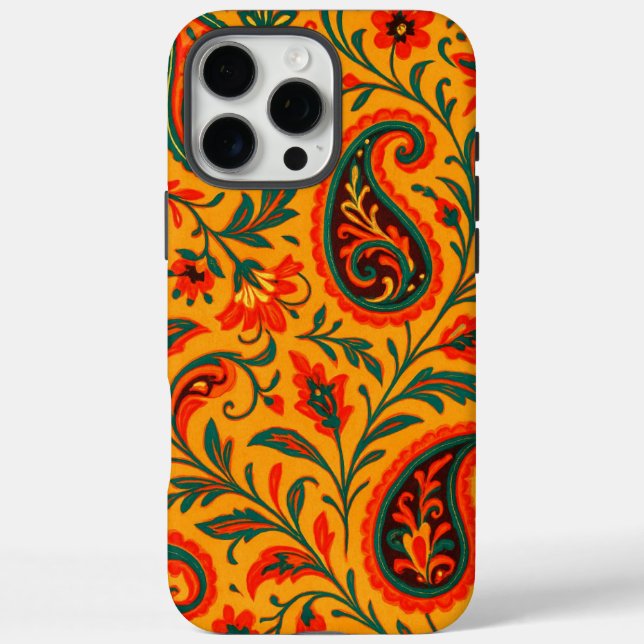 Elegant Paisley Floral Pattern Case-Mate iPhone Hülle (Rückseite)