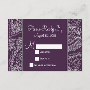 Elegant Paisley UAWG für Einladungen zu Hochzeiten