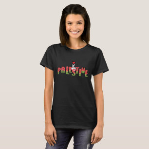 Elegant Palestine Name Watermelon T-Shirt