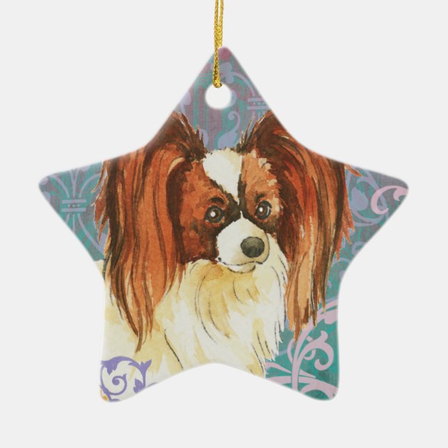Elegant Papillon Keramik Ornament (Vorne)