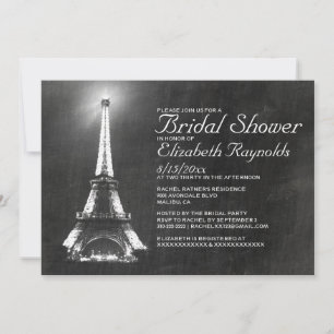 Elegant Paris Bridal Dusche Einladungen