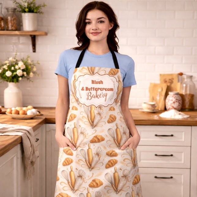 Elegant Pastel Bakery Branding Schürze (Von Creator hochgeladen)
