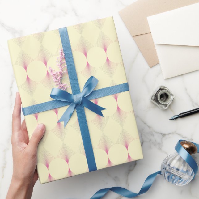 Elegant Pastel Geometric Gift Wrap Geschenkpapier (Schenken)