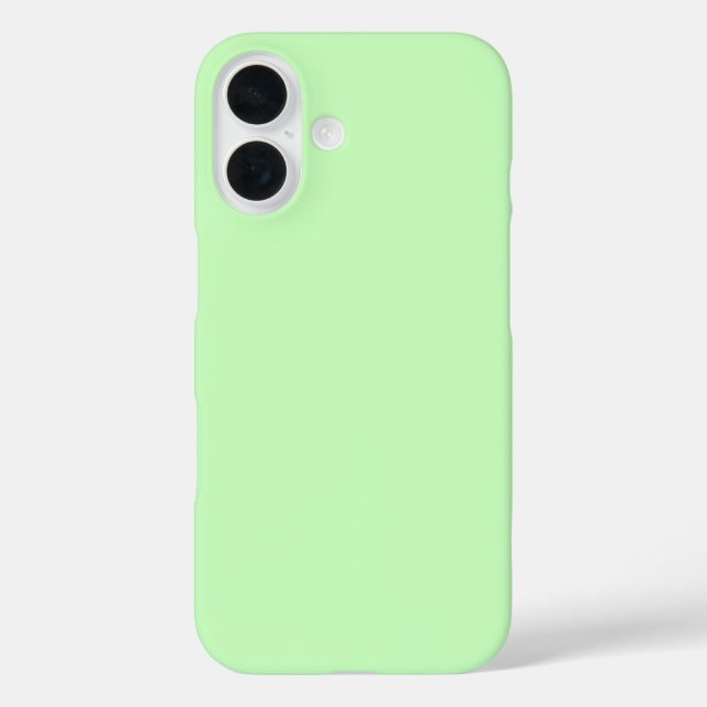 Elegant Pastel Green Solid Case-Mate iPhone Hülle (Rückseite)