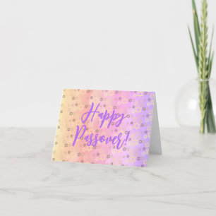 Elegant Pastel Jewish Passover Star von David Karte