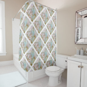 ELEGANT PASTEL MARBLE ABSTRAKT 2 DUSCHKURTAN DUSCHVORHANG