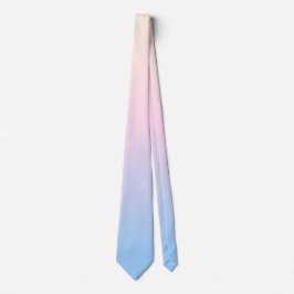 Elegant pastel pink blue bright gradient Colors Krawatte