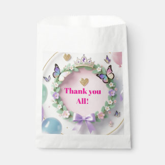 Elegant Pastel Quinceañera Favor Bags with balloon Geschenktütchen