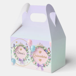 Elegant Pastel Quinceañera Place Cards Geschenkschachtel