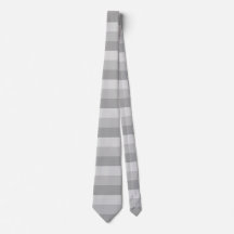 Elegant Pastel Silver Bars Neck Tie