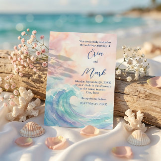 Elegant Pastel Watercolor Invitation | Soft Blush  Einladung