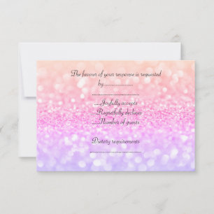 ELEGANT Pastellfunkel JEDEN ANLASS UAWG RSVP Karte