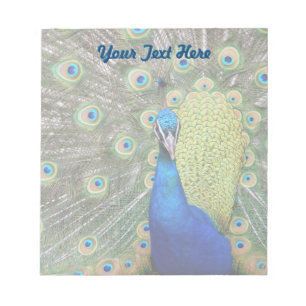 Elegant Peacock Fotograf Notizblock
