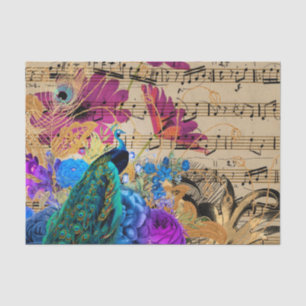 Elegant Peacock Seidenpapier