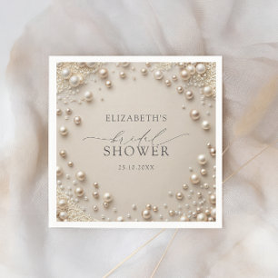 Elegant Pearl Brautparty Serviette