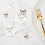 Elegant Pearl Necklace Brautparty Konfetti<br><div class="desc">Elegant Pearl Necklace Brautparty Confetti</div>