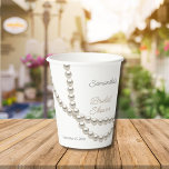 Elegant Pearl Necklace Brautparty Pappbecher<br><div class="desc">Das elegante, personalisierte Paper Cups mit einer stilvollen Perlenhalskette verleiht Ihrem Brautparty eine ganz besondere Note. Perfekt für ein Brautparty Gunst oder Beibehaltung, diese benutzerdefinierten Paper Cups können mit dem Namen und dem Veranstaltungsdatum der Braut personalisiert werden. Eine schicke und praktische Ergänzung zu jeder Feier, fügt es eine einzigartige Touch...</div>