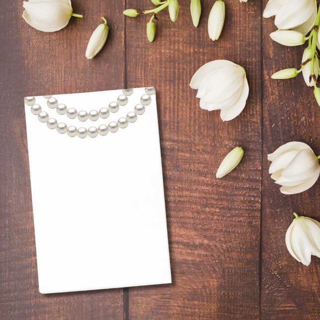 Elegant Pearl Necklace Post-it Klebezettel (Von Creator hochgeladen)