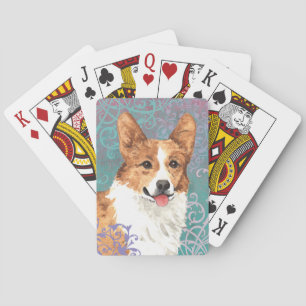 Elegant Pembroke Welsh Corgi Spielkarten